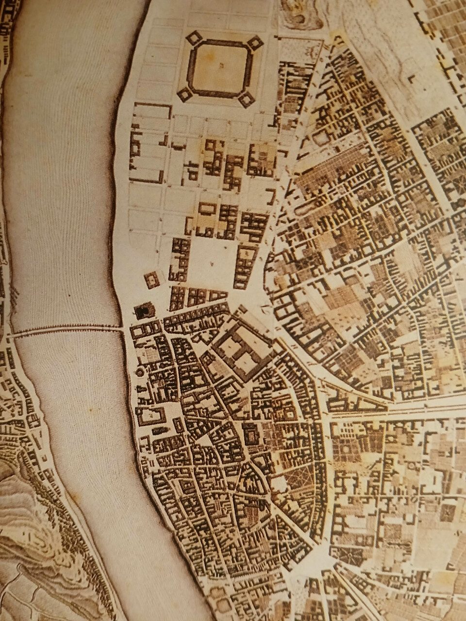 1810-es térkép a területről. Forrás: Arcanum
