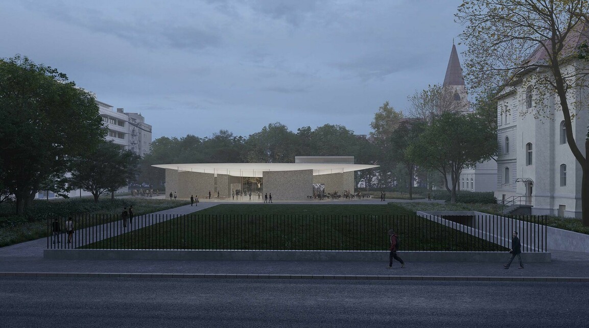 Deichler Jakab Stúdió és a Fejérdy + Bartók Műterem III. díjas pályaműve a Magyar Építészeti Központ és Múzeum pályázatán