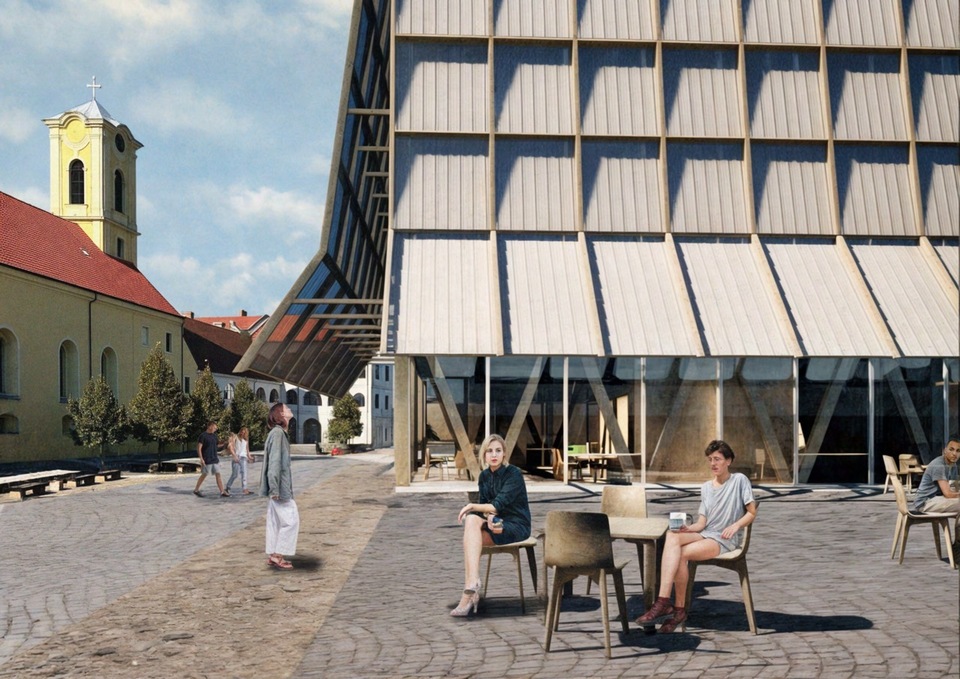 Kinti kávézó. Kézműves központ és látványműhely Nagyvárad szívében. Kapczár Botond diplomamunkája. 2024.