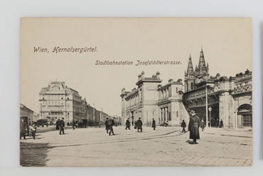 A Breitenfeld plébániatemplom a bécsi Gürtelről. Wien Museum Online Sammlung – Deutsch
