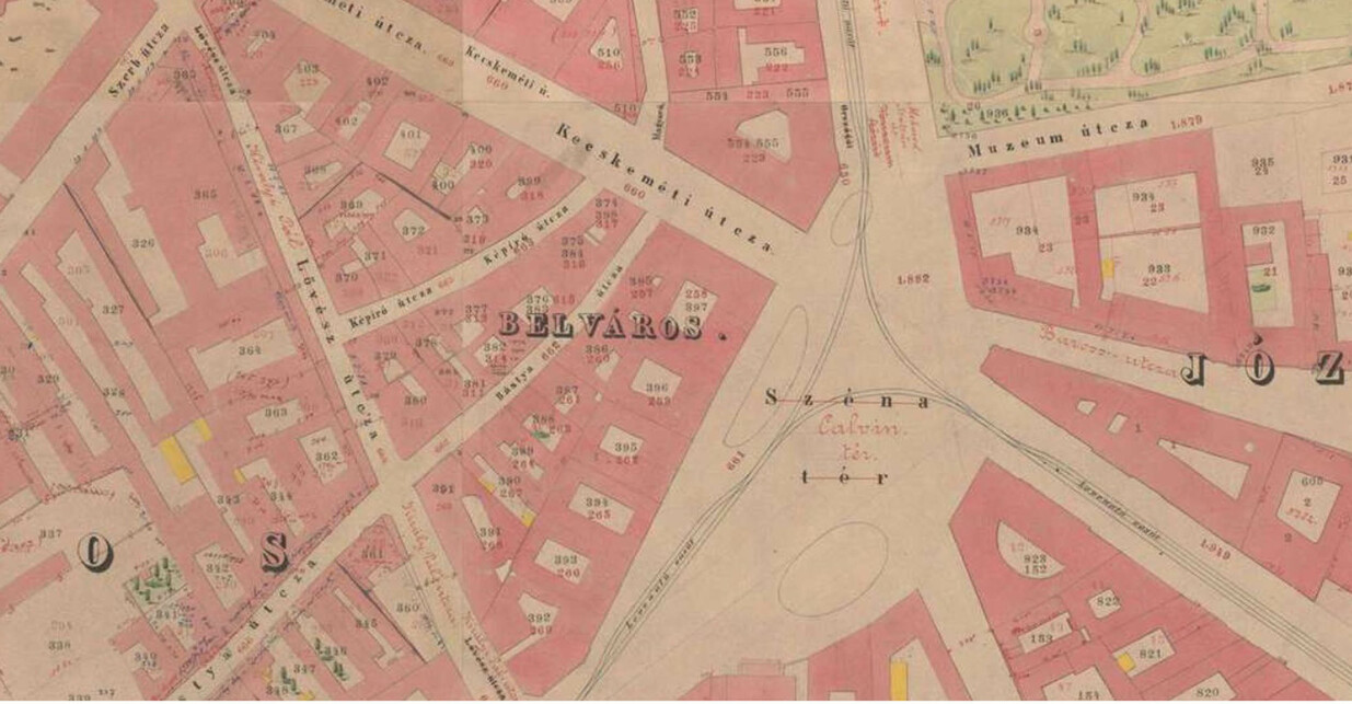 1873-as térkép a területről. Forrás: Arcanum
