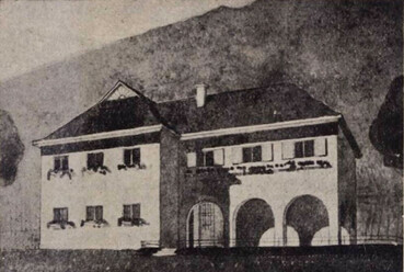 Velemi gyermeküdülő terve, tervezte: T. J., 1937. Forrás: Vasi Szemle, 1937/1-2. szám
