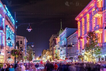 10. ábra Lodz-i fényfesztivál [forrás: kartalodzianina.pl]
