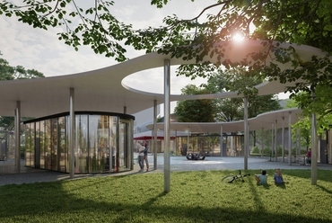 Az Ecseri úti metróállomás felszíni rendezésének terve. Forrás: Garten Studio
