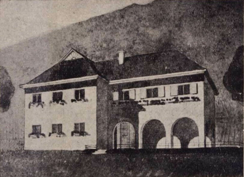 Velemi gyermeküdülő terve, tervezte: T. J., 1937. Forrás: Vasi Szemle, 1937/1-2. szám
