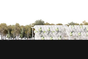 A Bánáti + Hartvig Építész Iroda terve a Debrecenbe költöző Természettudományi Múzeum új épületére
