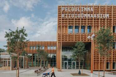 Pelgulinna Gymnasium, Tallinn. Építészet: Arhitekt Must. Fotó: Tonu Tunnel
