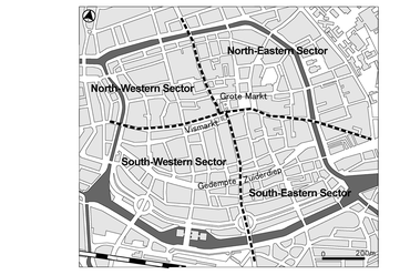 Groningen, Verkeerscirculatieplan.

Forrás: https://www.witpress.com/Secure/elibrary/papers/UT04/UT04029FU.pdf
