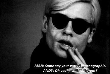 Andy Warhol, idézet. Forrás: Point Supreme
