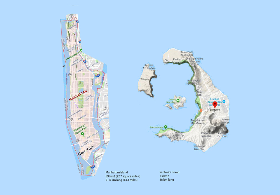 COLUMBIA GSAPP – Santorini vs Manhattan. Forrás: Point Supreme

