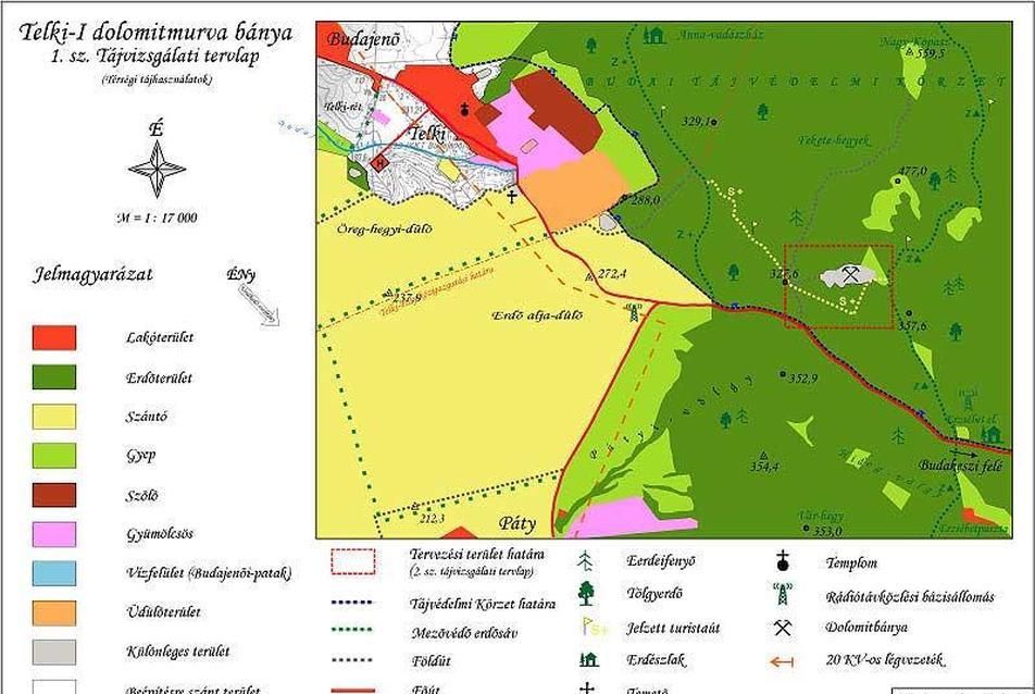 Pétervári Tamás - A telki dolomitbánya tájrendezési terve