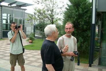 Kerezsi Nemere, Frank Gehry és Kovács Kázmér, a Westend tetőkertjén