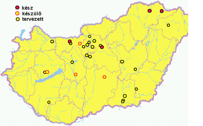 Áttekintő térkép a magyarországi szalmaházakról