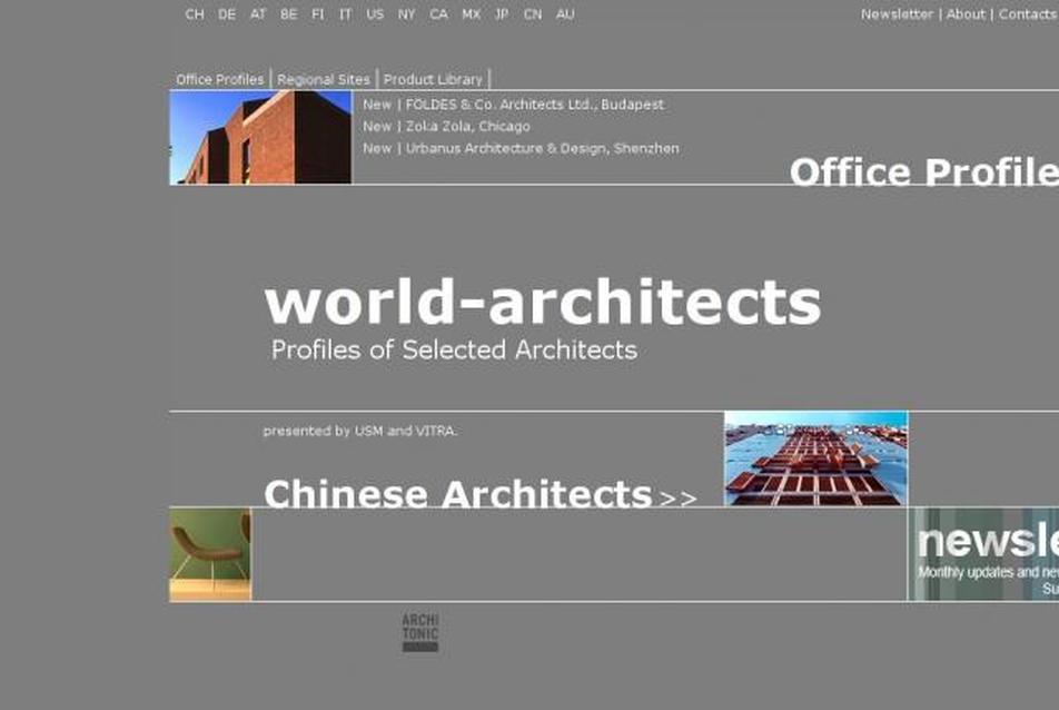 Megjelent az első magyar építésziroda a world-architects.com-on