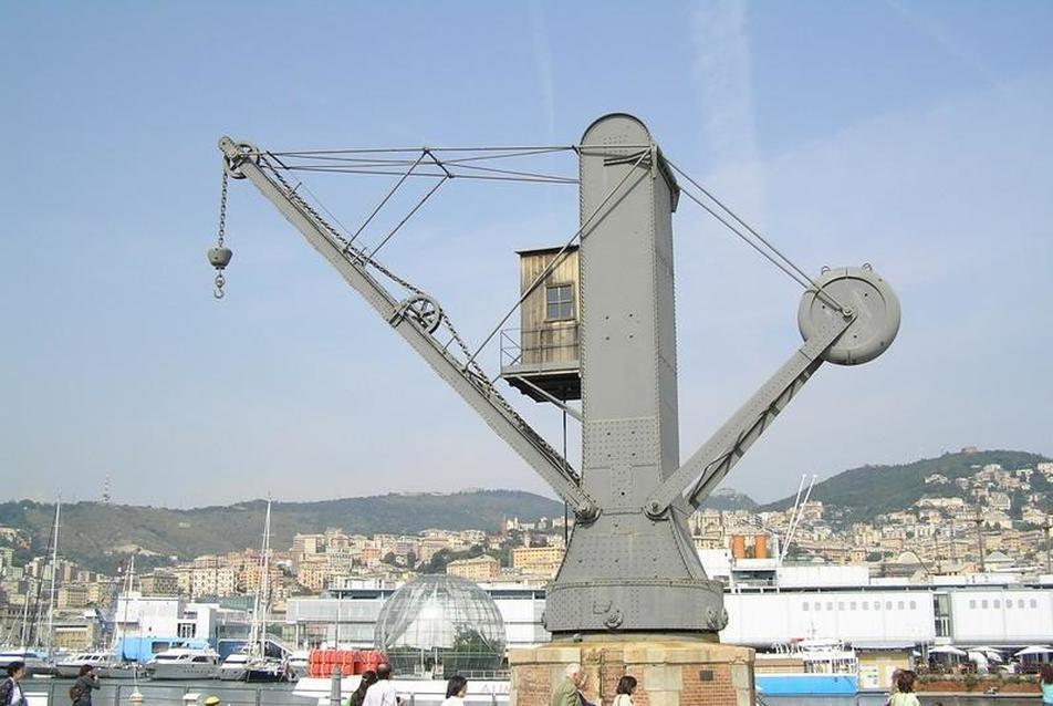Genova, Porto Antico, Gyapot raktárházak (Magazzini del cotone), Il Bigo, Renzo Piano