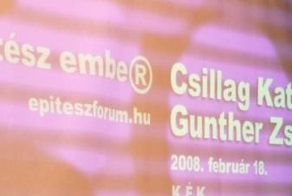 építész embe® a KÉK-ben: Csillag Katalin & Gunther Zsolt