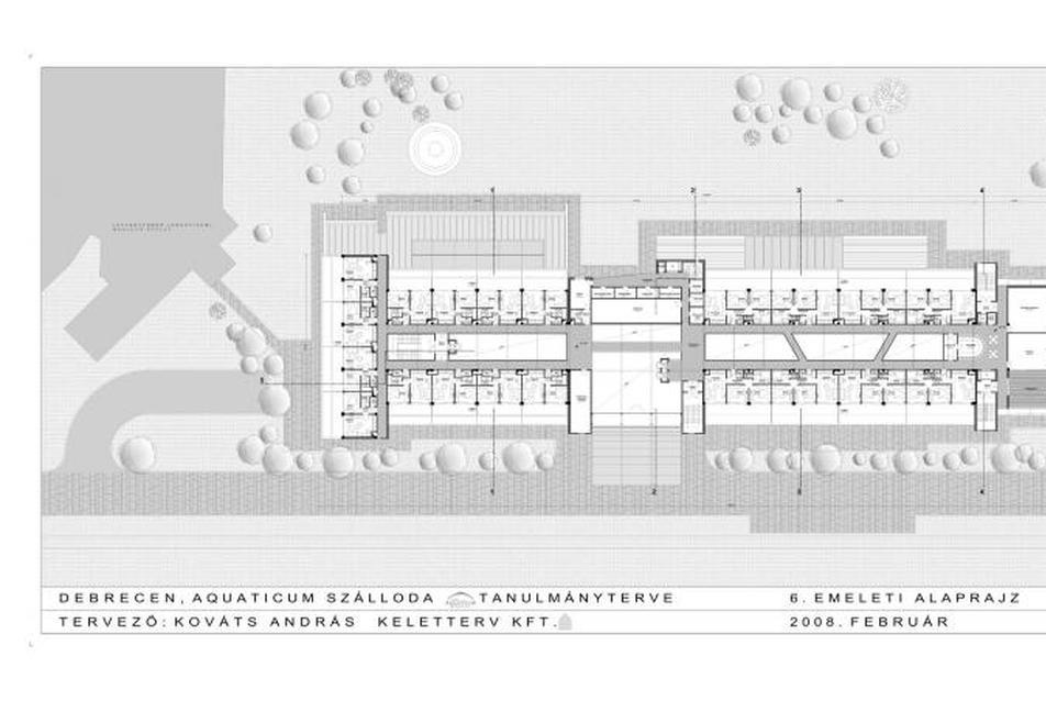 Aquaticum szálloda 6. emelet alaprajz