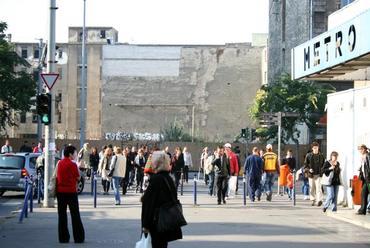 Itt lesz a passzázs indítása a Klinikák felől, fotó Vargha Mihály