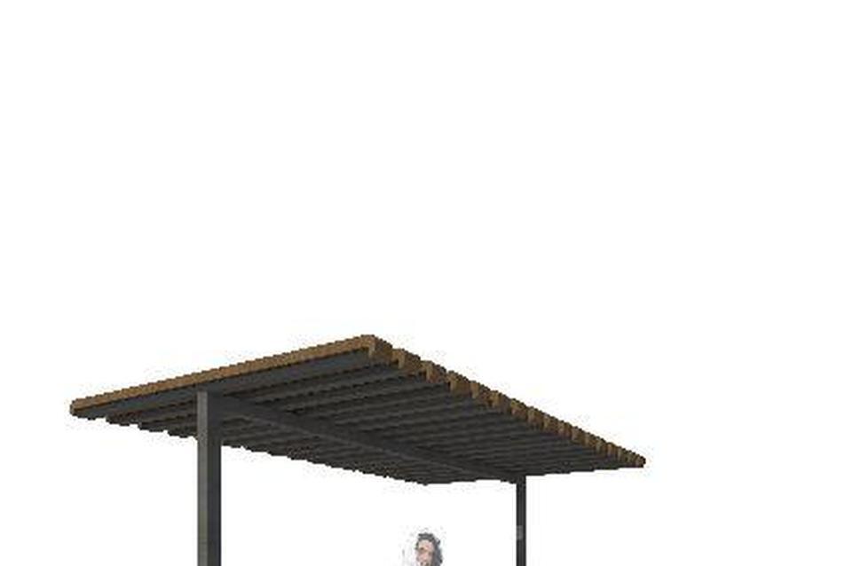 Pécs-Indóház tér és környéke rendezése, Pergola