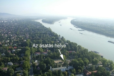 A 2008. évi feltárás helye délről (fotó: Rákóczi Gábor)