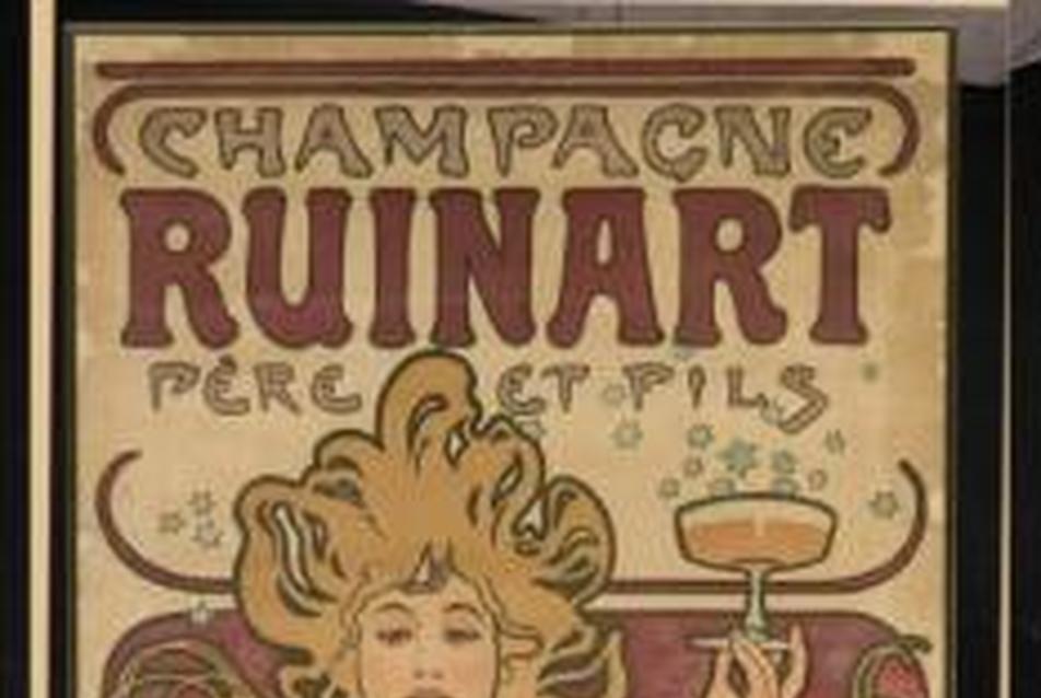 Ruinart pezsgő 	 (Mucha Trust 2009, Prágai Iparművészeti Múzeum/UPM)