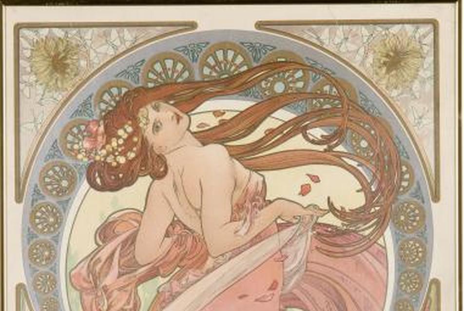 Művészetek:Tánc, 1898 (Mucha Trust 2009, Prágai Iparművészeti Múzeum/UPM)