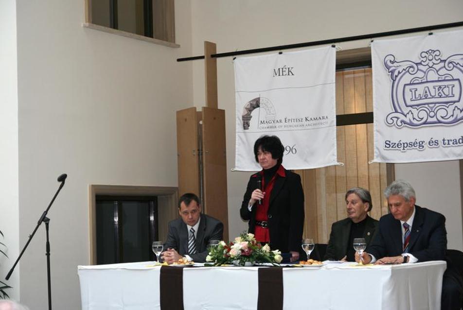 balról: Laki Péter, O. Ecker Judit, Finta József, Fegyverneky Sándor, fotó Biczó Gabriella