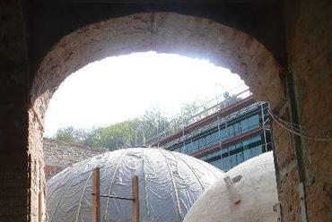 A feltöltés alól előkerült török kupolák
