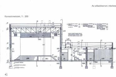 Orgovány — Művelődési Ház, keresztmetszet, MÉ 1969/5