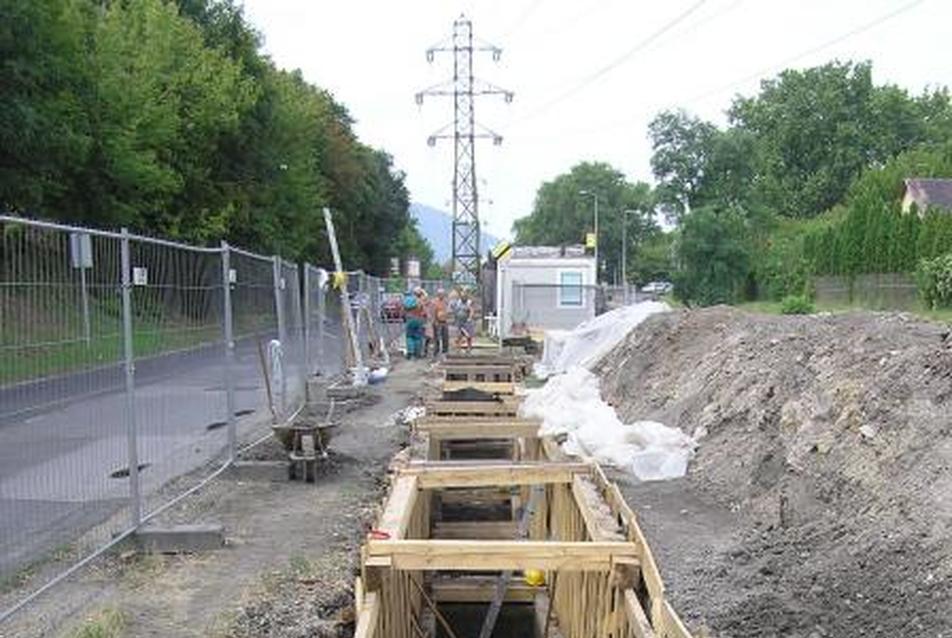 Kutatóárok a Pók utca vonalában