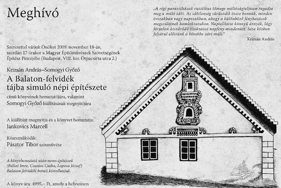 A Balaton-felvidék tájba simuló népi építészete