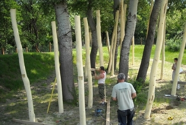 A kalandpark építés közben