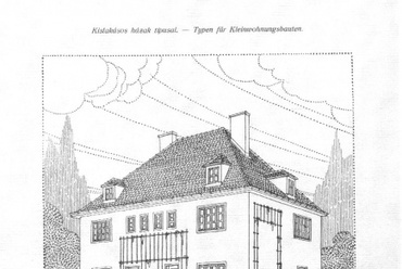 Kislakásos házak típusai - Kotsis Iván terve 1922