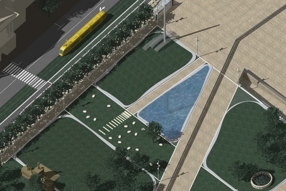 Kossuth tér rendezése, pályázat - építészet:  S-Tér Kft.