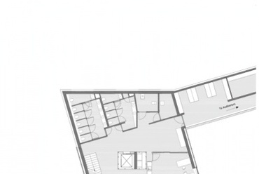 Knut Hamsun központ, Norvégia - építész: Steven Holl Architects. Alaprajz.