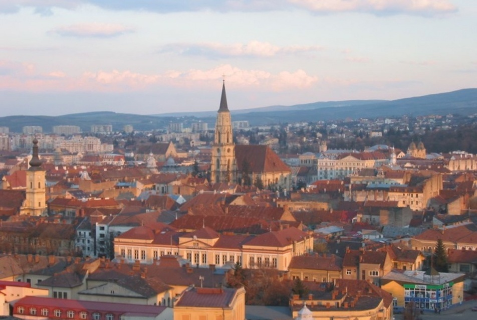 Kolozsvár látképe a Fellegvárból