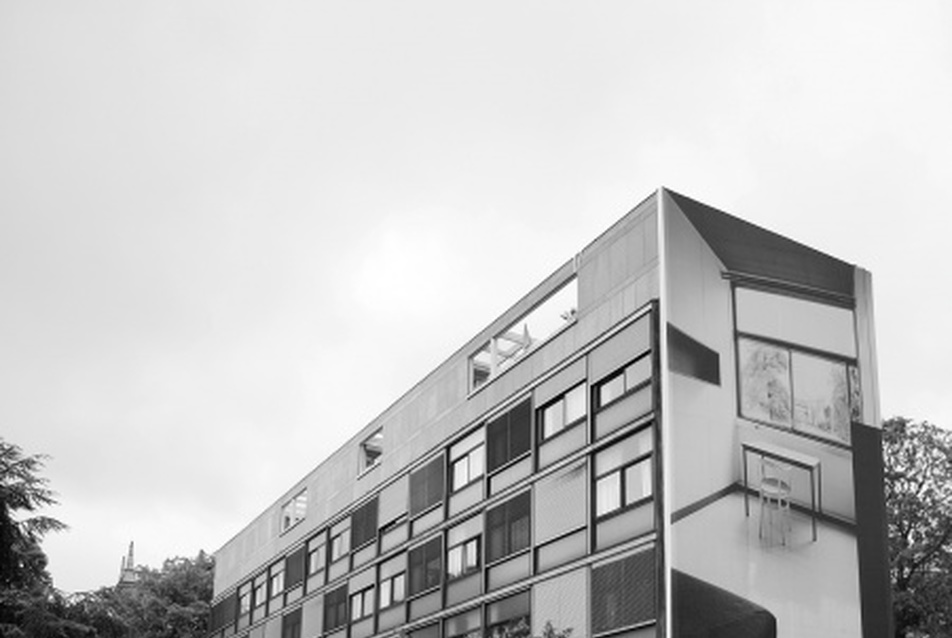 Le Corbusier svájci épülete a Cité Internationale universitaire de Paris egyetemén. fotó: Hanzelik Károly, Mikes Bence