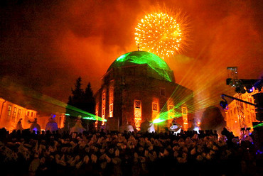 Tűzijáték Európa Kultúrális Fővárosa Pécs