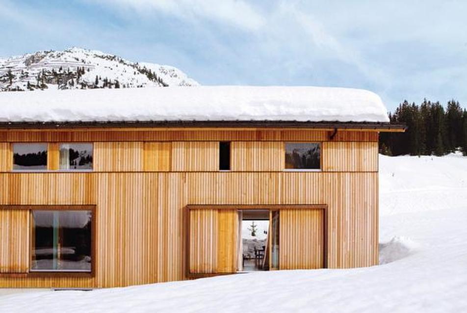 Marcell és Uli Strolz háza, Lech, forrás. http://www.divinearchitect.org/best-home-in-snow/