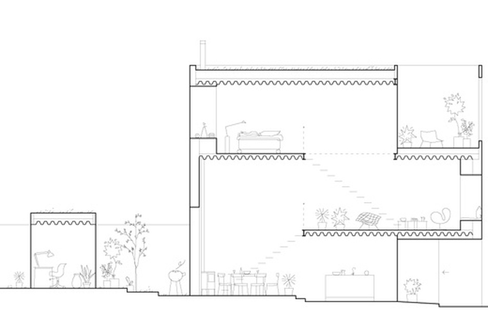 Townhouse, Landskrona, metszet - Johan Oscarson, Jonas Elding