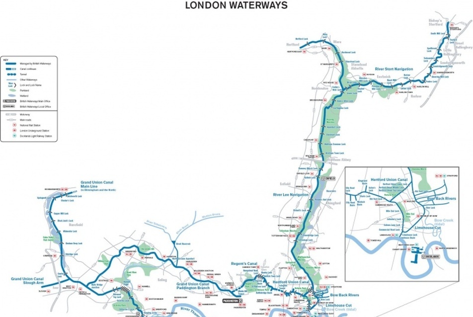 BWL network map.pdf: A londoni víziutak térképe