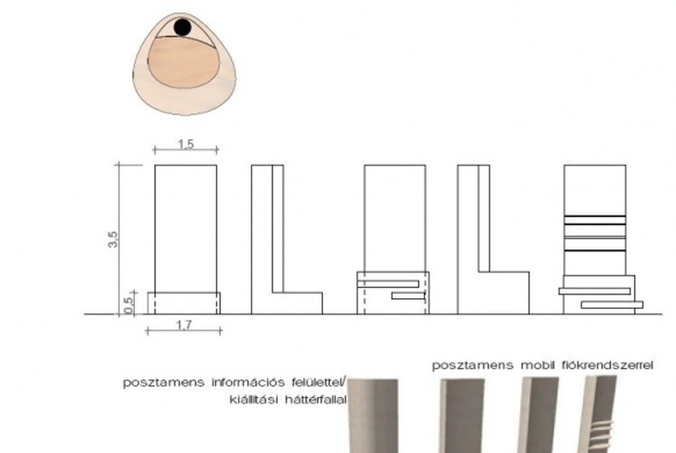 Többfunkciós kiállítási bútor