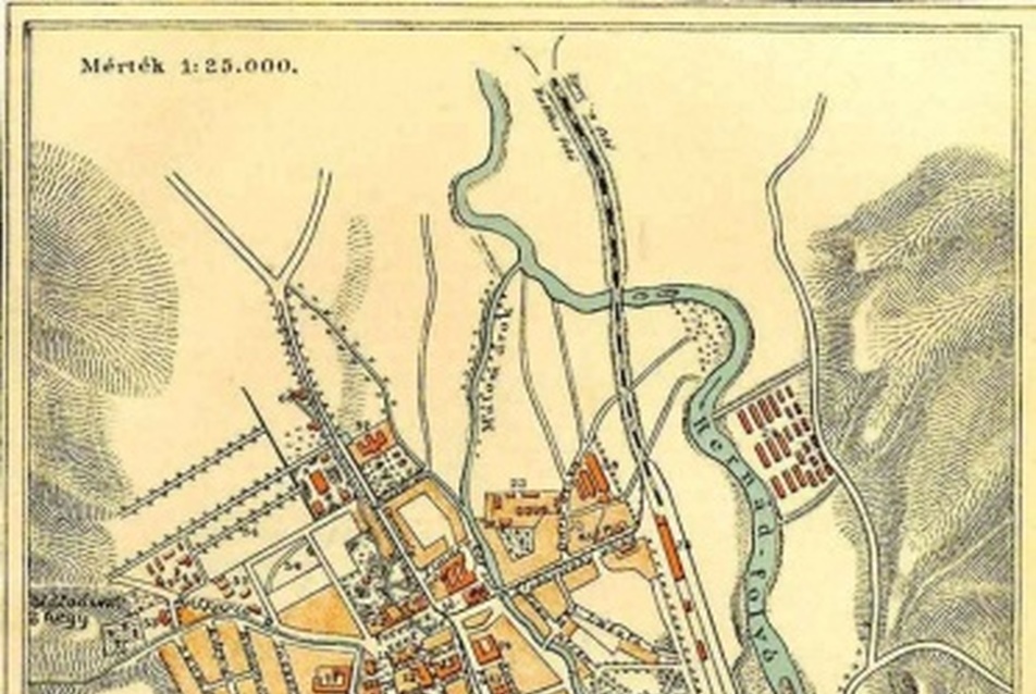 Kassa várostérképe az 1890-es évekből (forrás: Pallas nagylexikon)