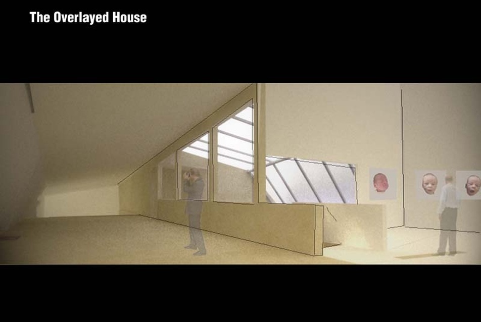 The Overlayed House, kiállítás emelet - Bácsi Balázs diplomaterve