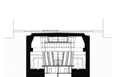 Bocskai úti metróállomás keresztmetszet