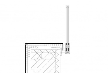 Kilátás Seeheimben, homlokzati részletrajz - Fritsch und Schlüter Architekten