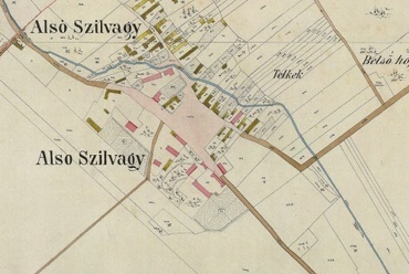 Vasszilvágy archív kataszteri térképen