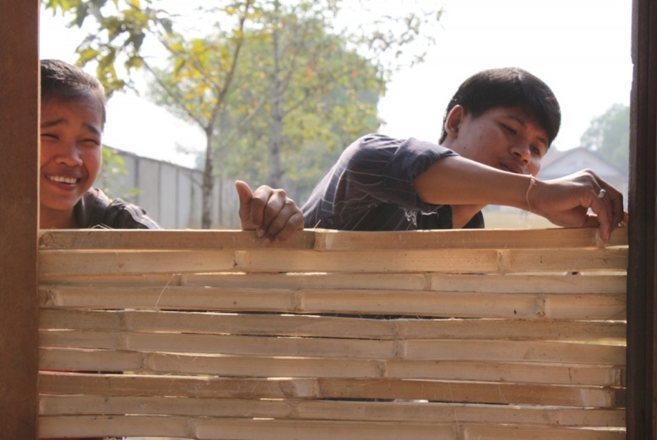 Biobudi építése Kambodzsában