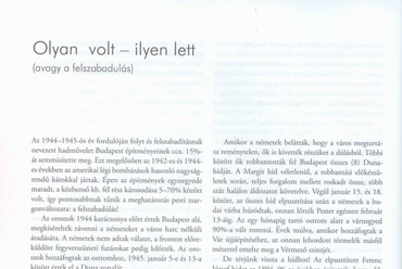 Bakondi János: Hidász voltam 46-ban. A Szabadság híd felújítása