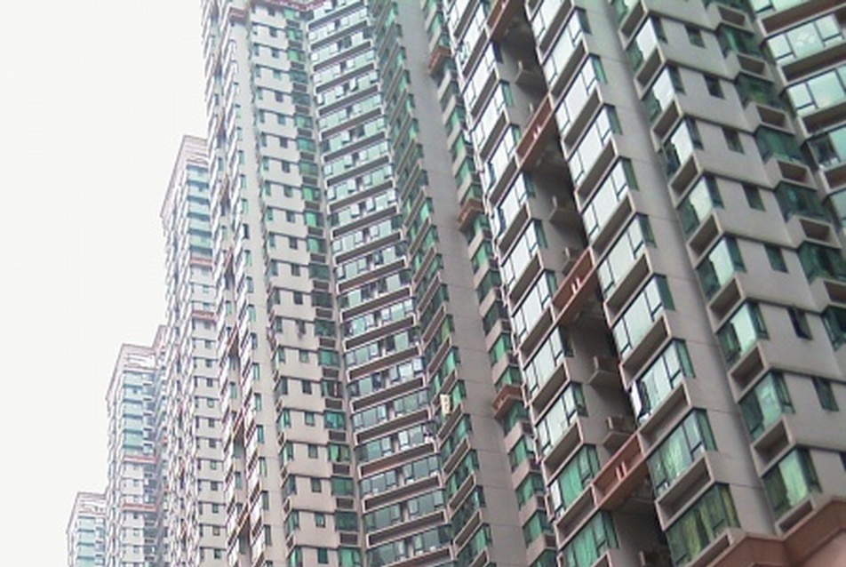 Hongkong.Bevásárlóközpont lakótornyokkal - fotó: Bérces László